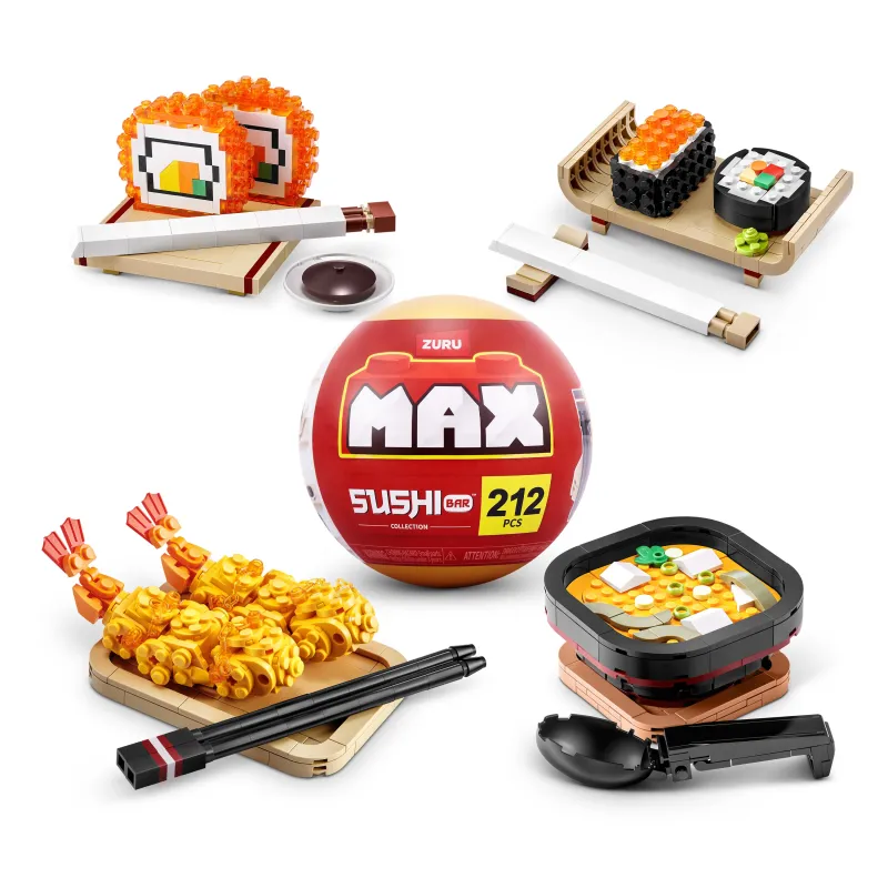MAX SUSHI Bricks set in capsule