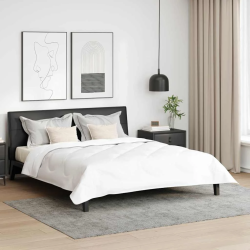 vidaXL Sega ar spilvenu 3 pcs Balts Mikrošķiedra