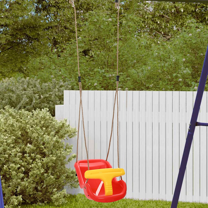 vidaXL Bērnu šūpoles Sarkana 36 x 43 x 42 cm Plastmasa