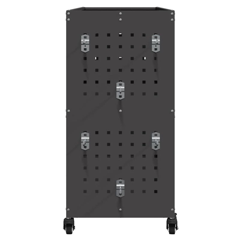 vidaXL Instrumentu ratiņi Melna 75 x 35 x 73 cm Auksti velmēta tērauds