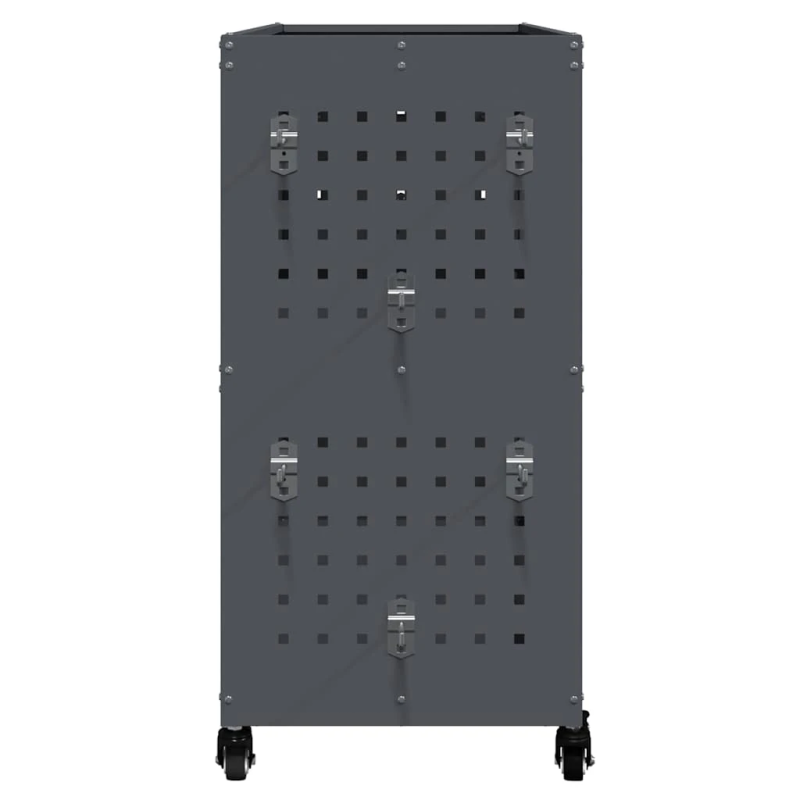 vidaXL Instrumentu ratiņi ar plauktu Antracīts 75 x 35 x 73 cm