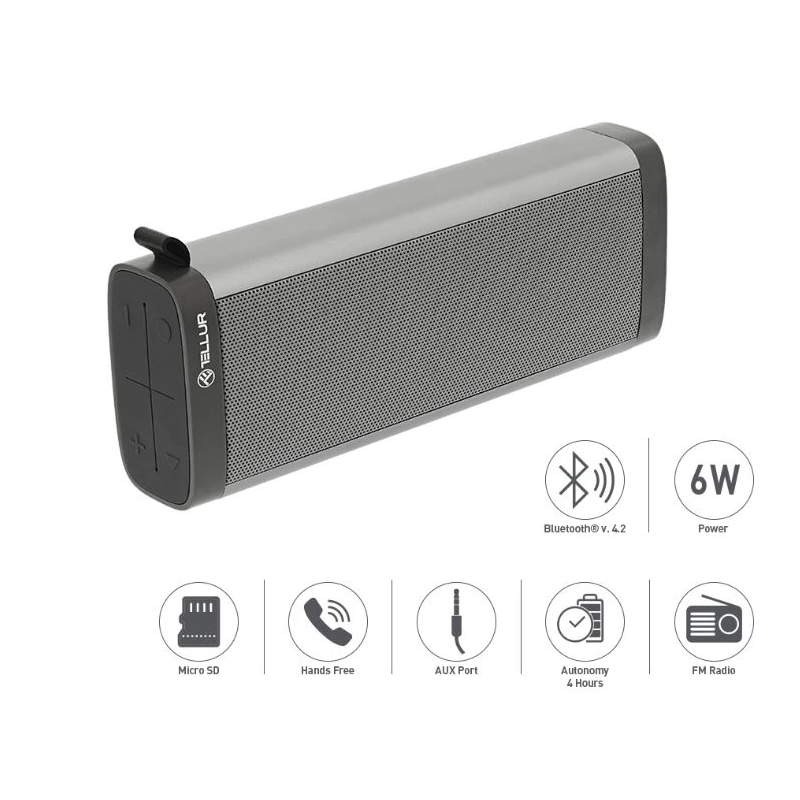 Tellur Bluetooth Speaker Selene Gray