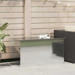 vidaXL Āra uzglabāšanas kaste Sudraba 100 x 50,5 x 50 cm Tērauds