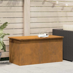 vidaXL Āra uzglabāšanas kaste Rūsa 100 x 50,5 x 50 cm Tērauds