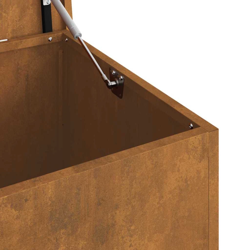 vidaXL Āra uzglabāšanas kaste Rūsa 100 x 50,5 x 50 cm Tērauds