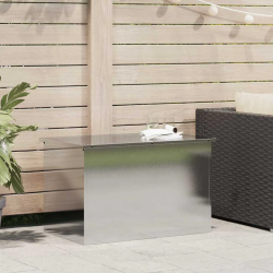 vidaXL Āra uzglabāšanas kaste Sudraba 80 x 50,5 x 50 cm Tērauds