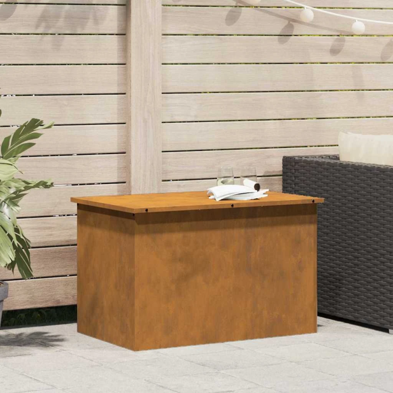 vidaXL Āra uzglabāšanas kaste Rūsa 80 x 50,5 x 50 cm Tērauds