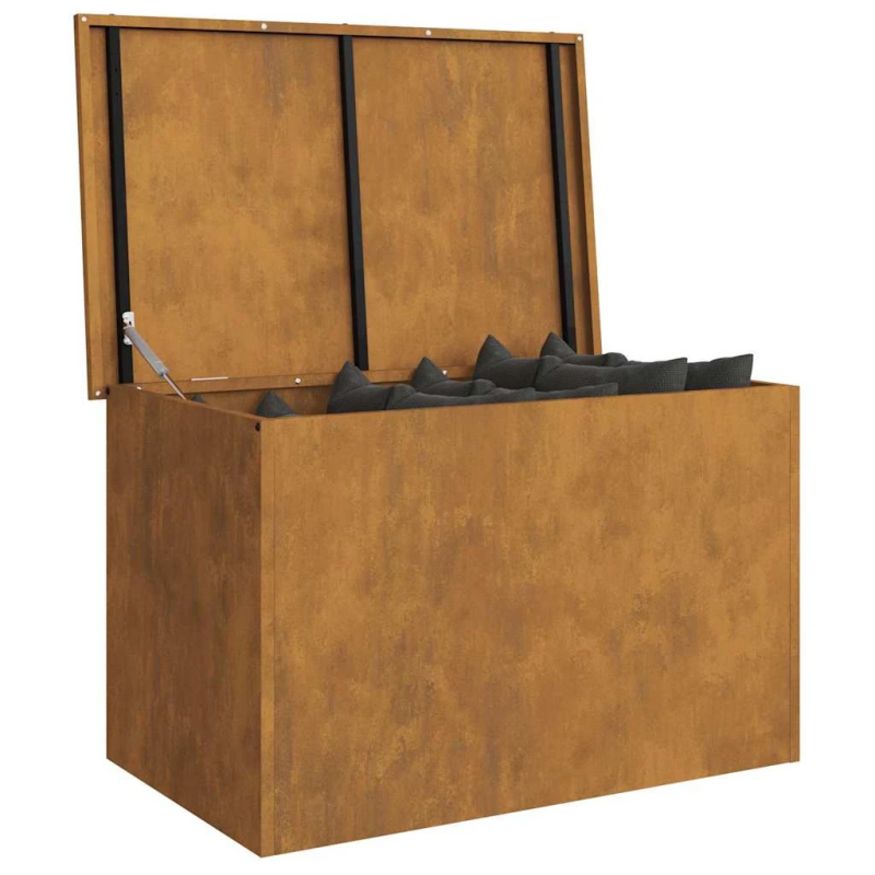 vidaXL Āra uzglabāšanas kaste Rūsa 80 x 50,5 x 50 cm Tērauds