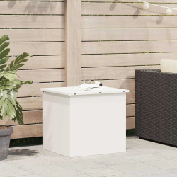 vidaXL Āra uzglabāšanas kaste Balts 55 x 50,5 x 50 cm Tērauds