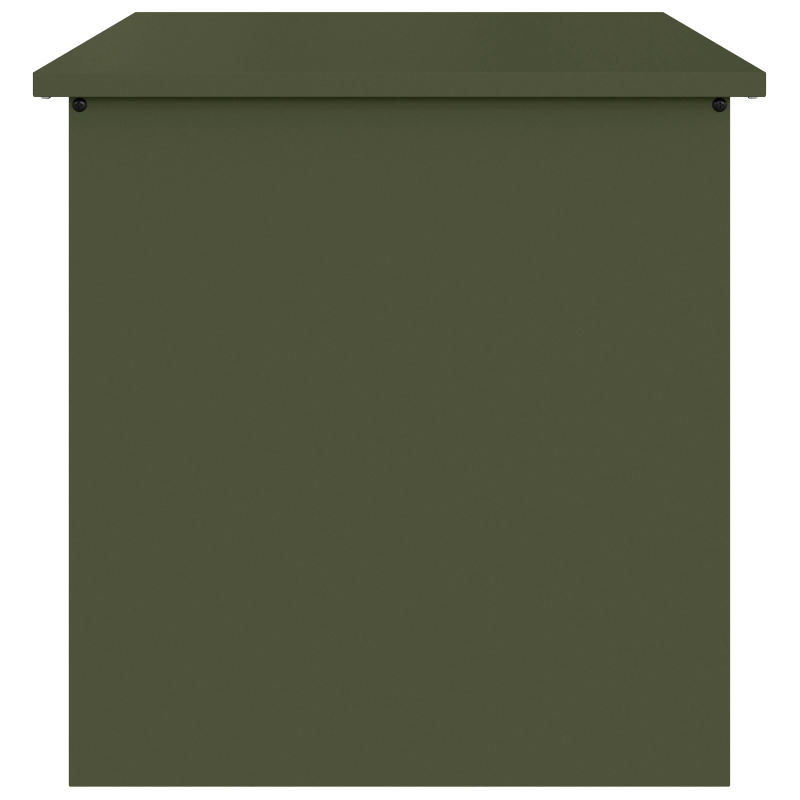 vidaXL Āra uzglabāšanas kaste Olīvu zaļš 55 x 50,5 x 50 cm Tērauds