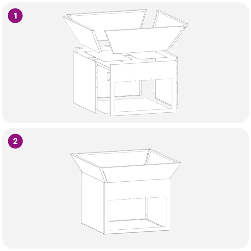 vidaXL Uguns bedre Melna 50 x 50 x 40 cm Tērauds
