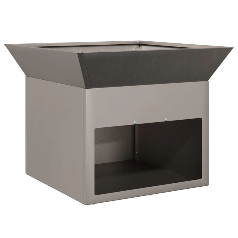 vidaXL Uguns bedre Rūsa 50 x 50 x 40 cm Novecināts tērauds