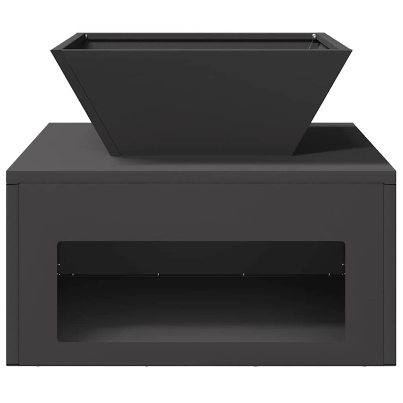 vidaXL Uguns bedre Melna 50 x 50 x 40 cm Tērauds