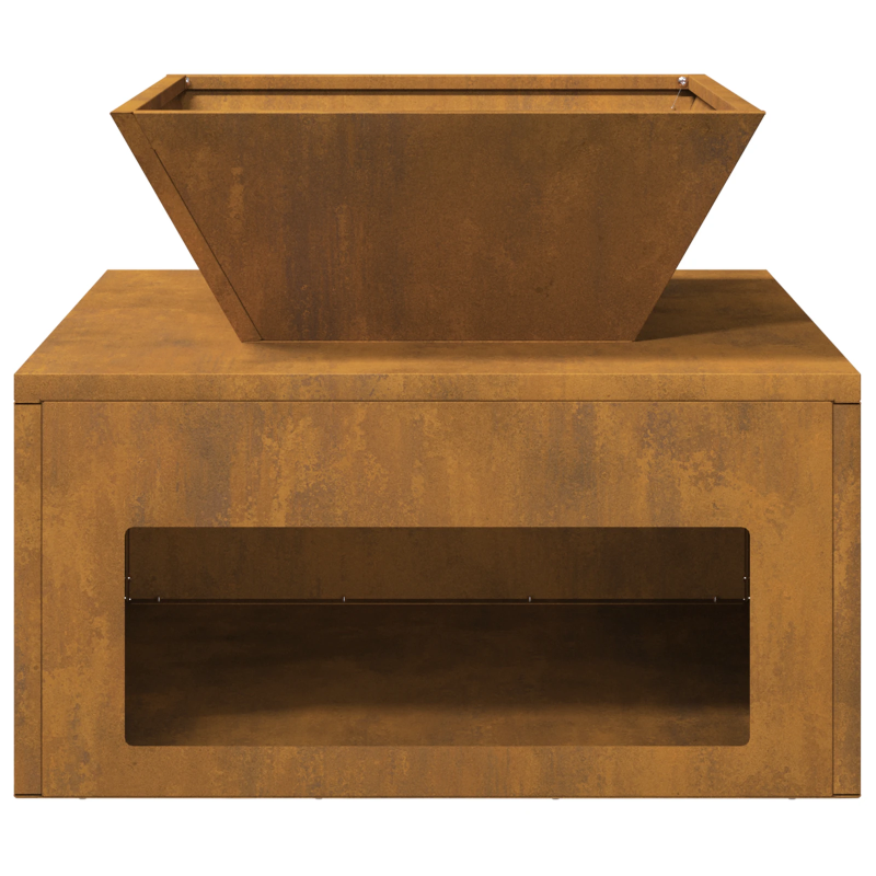 vidaXL Uguns bedre Rūsa 50 x 50 x 40 cm Laika tērauds