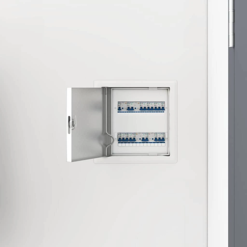 vidaXL Pieejas panelis 2 pcs Balts 63 x 33 x 3 cm Tērauds