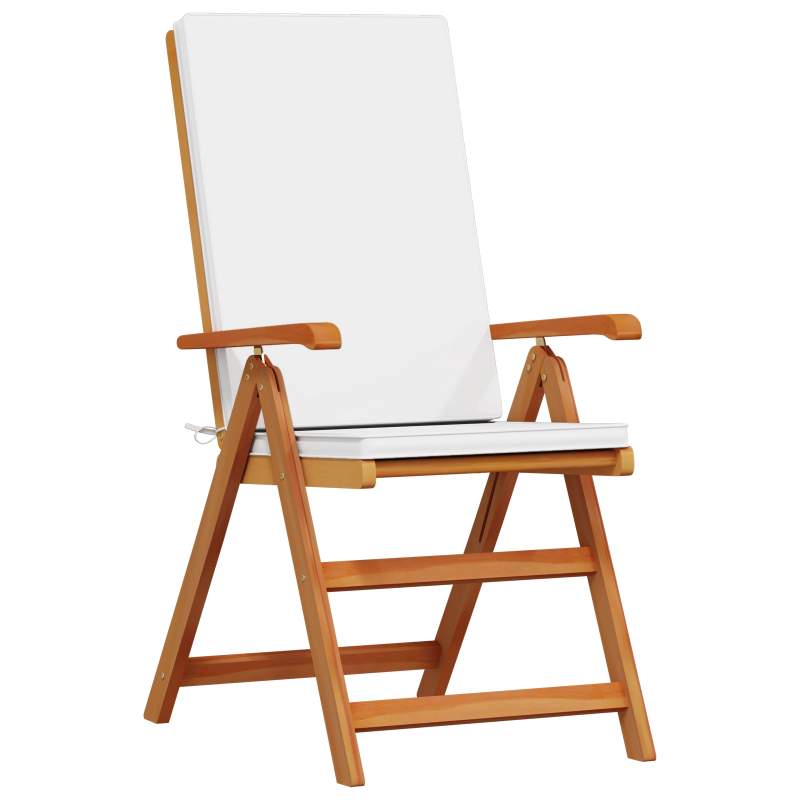 vidaXL Dārza krēsls 4 pcs Brūna un balta 57 x 71.5 x 104 cm