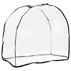 vidaXL Mājdzīvnieku ratiņu pārklājs Caurspīdīgs 66 x 35 x 59 cm PVC