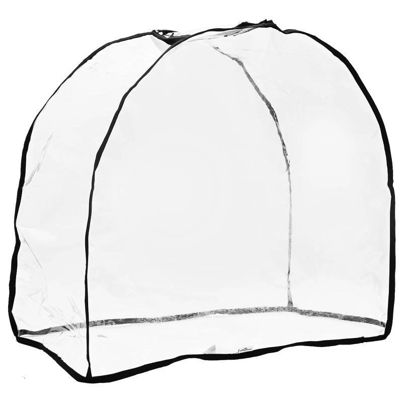 vidaXL Mājdzīvnieku ratiņu pārklājs Caurspīdīgs 66 x 35 x 59 cm PVC