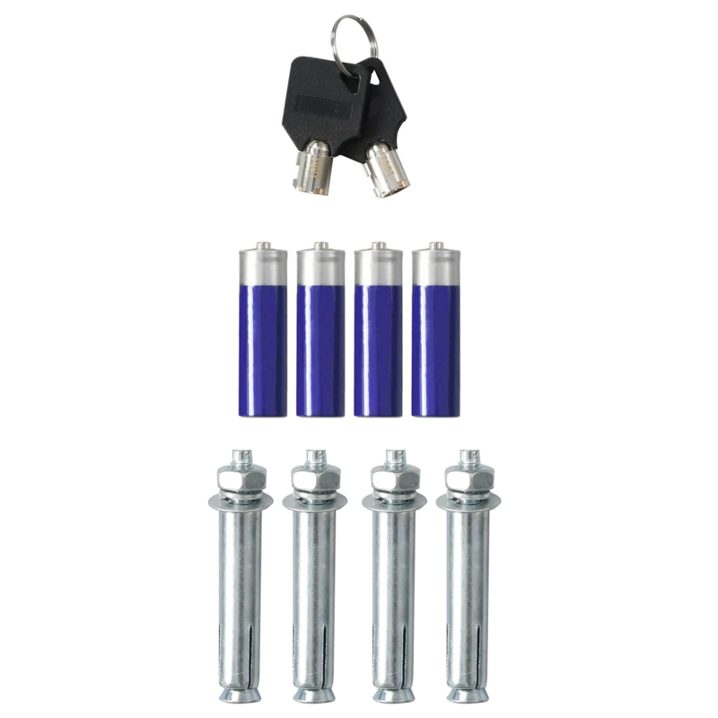 vidaXL Digitālais seifs Tumši pelēka 31 x 20 x 20 cm Tērauds