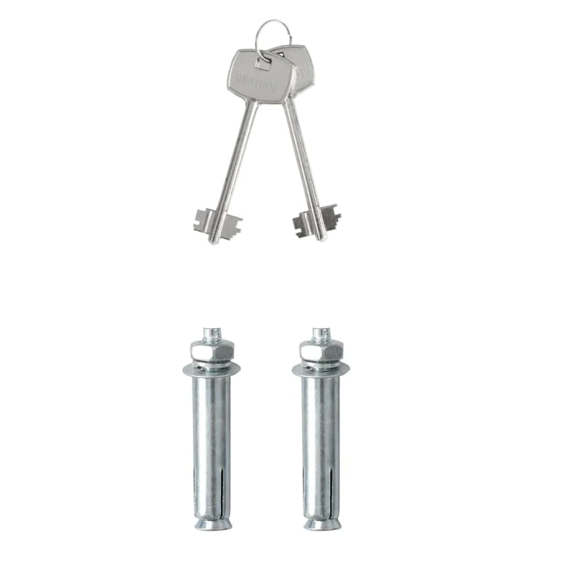 vidaXL Seifs ar slēdzeni Tumši pelēka 23 x 17 x 17 cm Tērauds