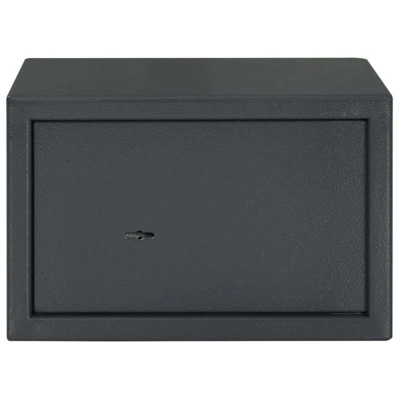 vidaXL Seifs ar slēdzeni Tumši pelēka 31 x 20 x 20 cm Tērauds