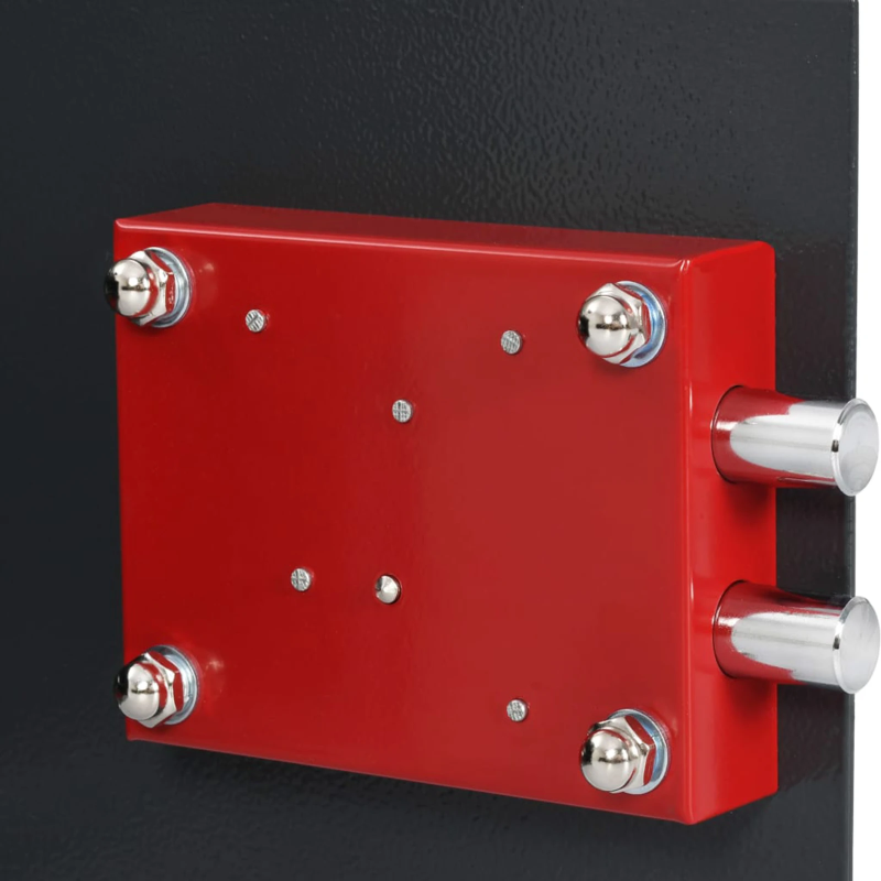 vidaXL Seifs ar slēdzeni Tumši pelēka 35 x 25 x 25 cm Tērauds