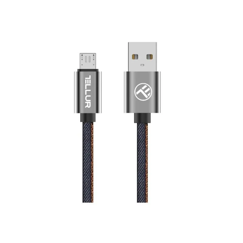 Tellur Data cable, USB to Micro USB, 1m denim