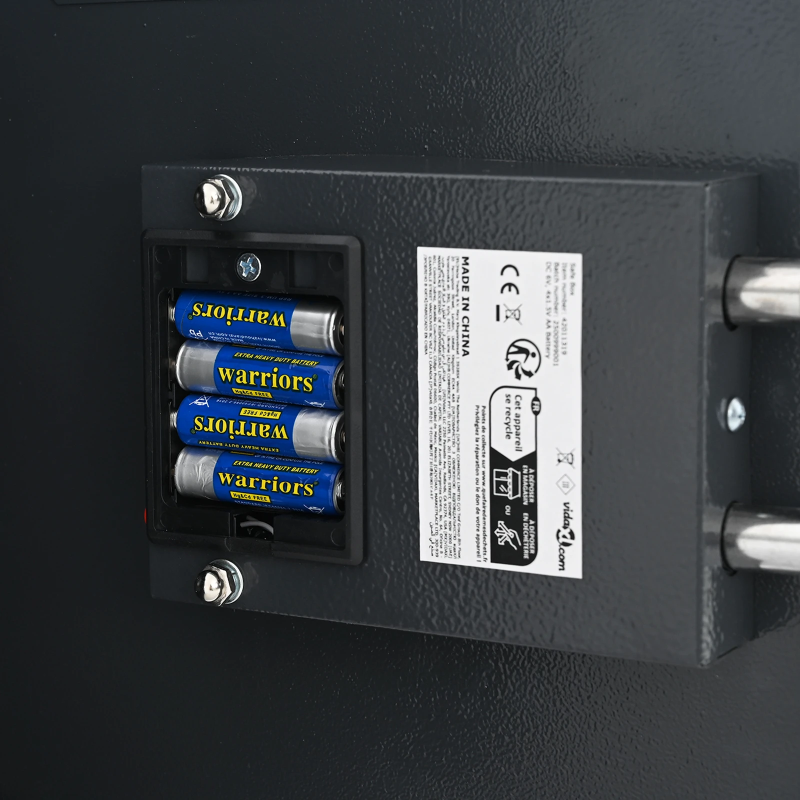 vidaXL Digitālais seifs Tumši pelēka 30 x 10 x 36,5 cm Tērauds