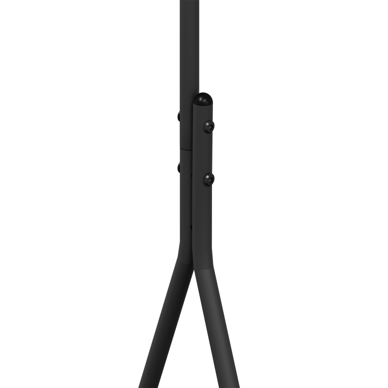 vidaXL Apģērba statīvs ar uzglabāšanu Melna 100 x 56 x 154 cm Tērauds