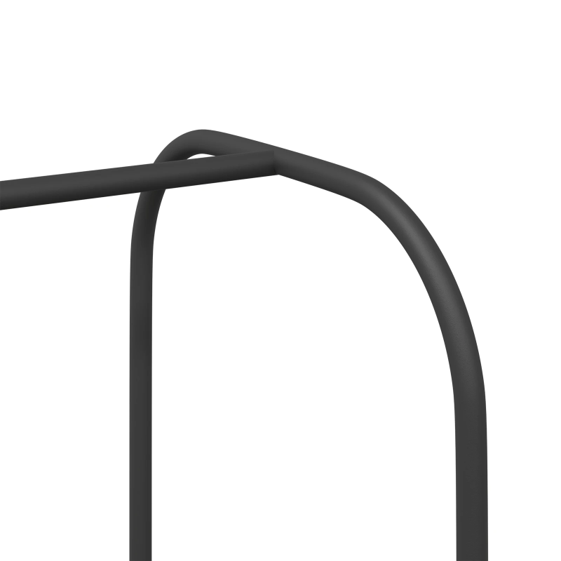 vidaXL Apģērba statīvs Melna 100 x 44 x 160 cm Inženierijas koks