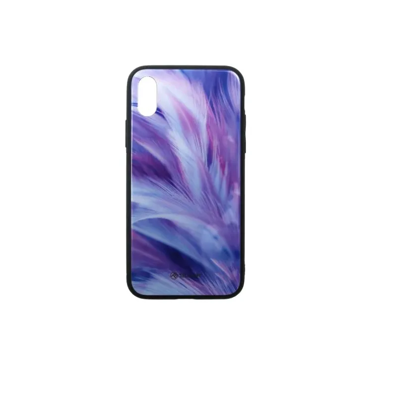 Tellur Cover Glass print for iPhone XS feather
