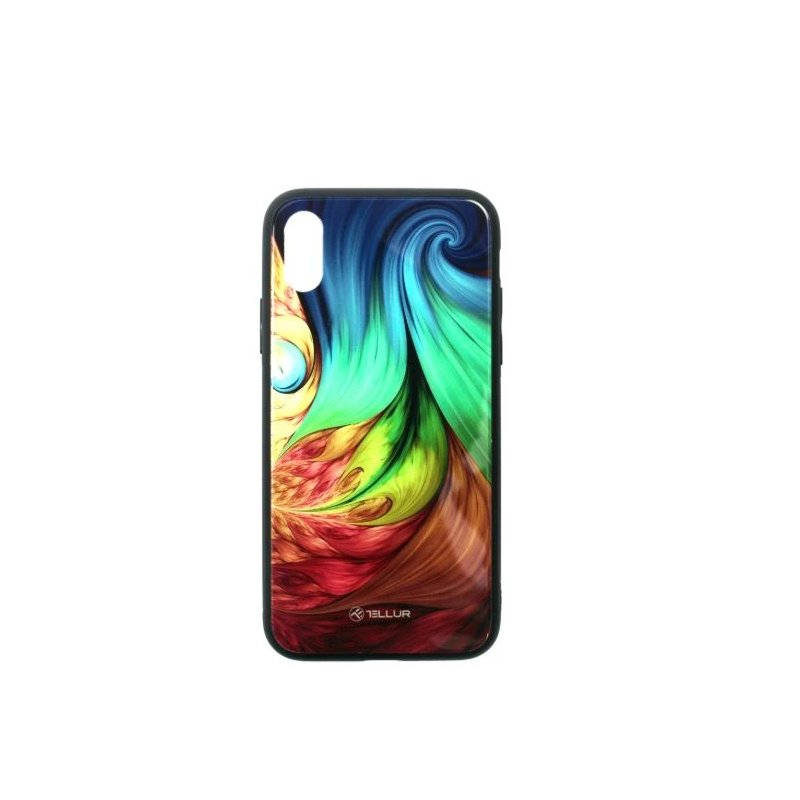 Tellur Cover Glass print for iPhone XS mesmeric