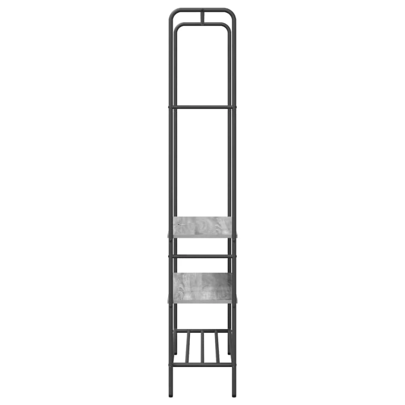 vidaXL Apģērba statīvs Pelēka Sonomas ozola 77 x 30 x 171 cm