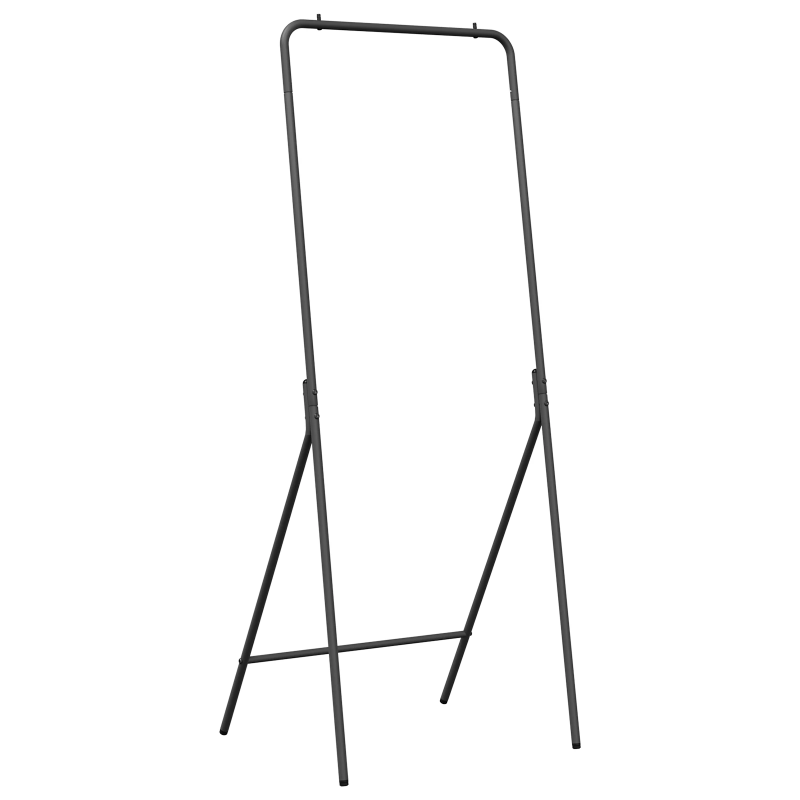 vidaXL Apģērba statīvs Melna 60 x 53 x 155 cm Tērauds