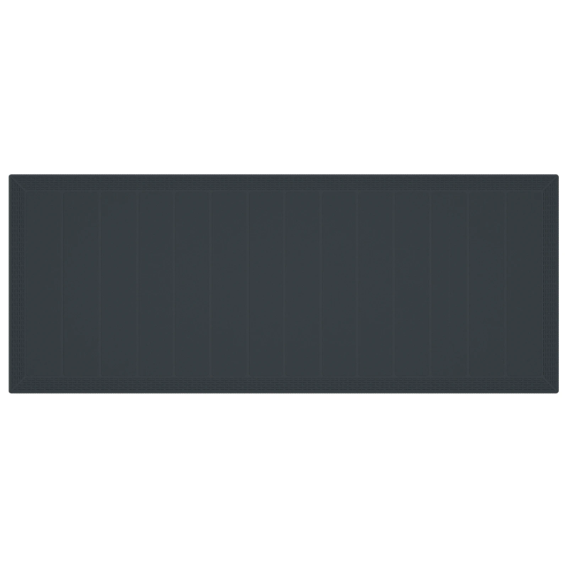 vidaXL Dārza ēdamais galds Antracīts 250 x 100 x 73 cm poliratāns