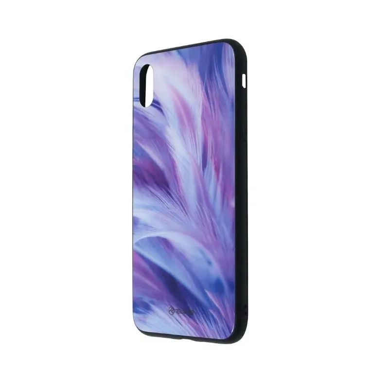Tellur Cover Glass print for iPhone XS MAX feather