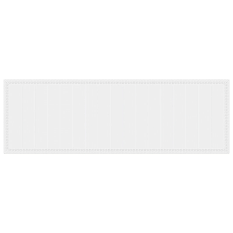 vidaXL Dārza ēdamais galds Balts 300 x 100 x 73 cm poliratāns