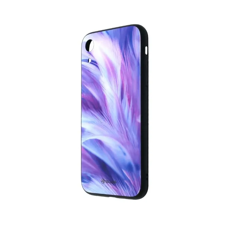 Tellur Cover Glass print for iPhone XR feather