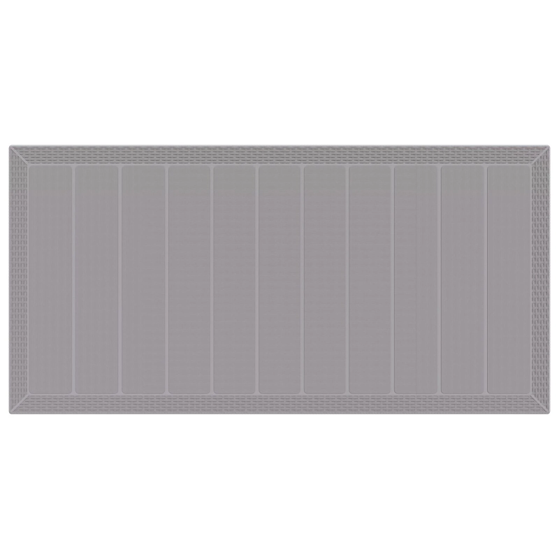 vidaXL Dārza ēdamgalds 9 pcs Gaiši pelēks Polipropilēns