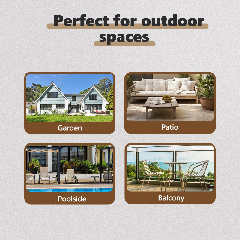 vidaXL Dārza ēdamgalds 11 pcs Gaiši pelēks Polipropilēns