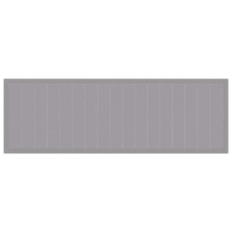 vidaXL Dārza ēdamgalds 13 pcs Gaiši pelēks Poliūtu rotangpalma