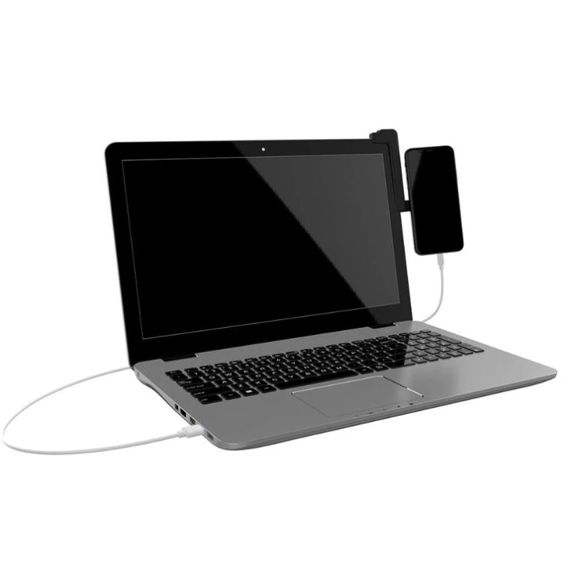 Tellur Phone Holder Magnetic, Laptop Display Mount, MDM, black