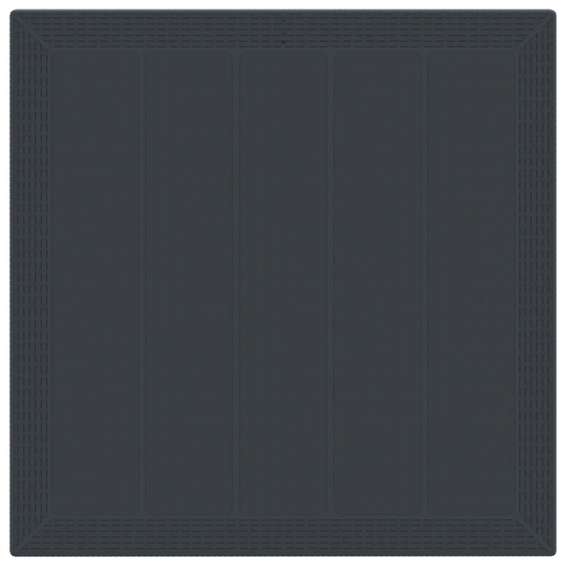 vidaXL Dārza ēdamgalds 3 pcs Antracīts Polt rattan