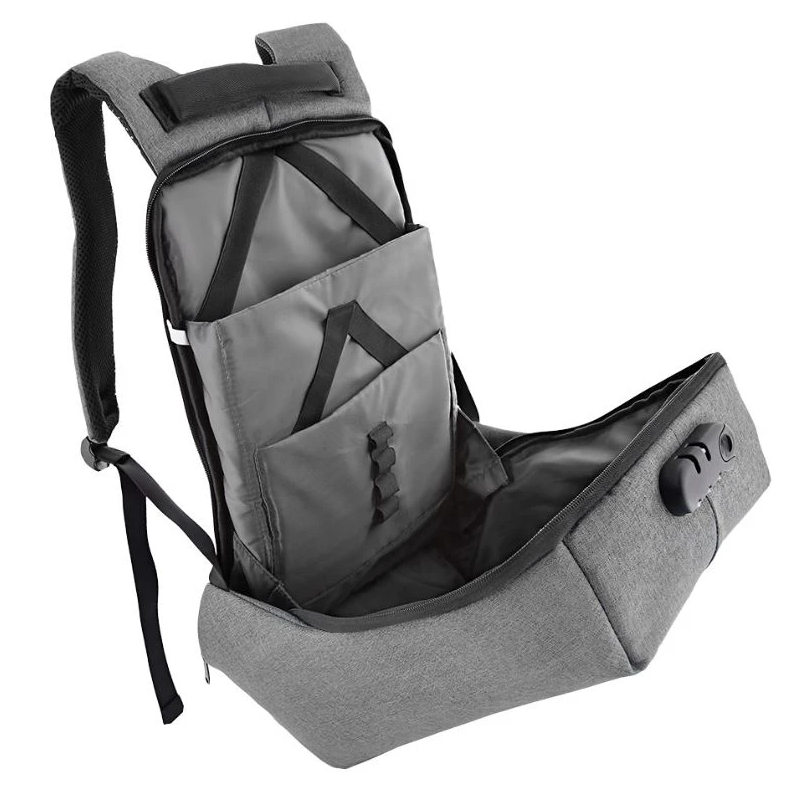 Tellur 15.6 Notebook Backpack Antitheft V2, USB Port, Gray