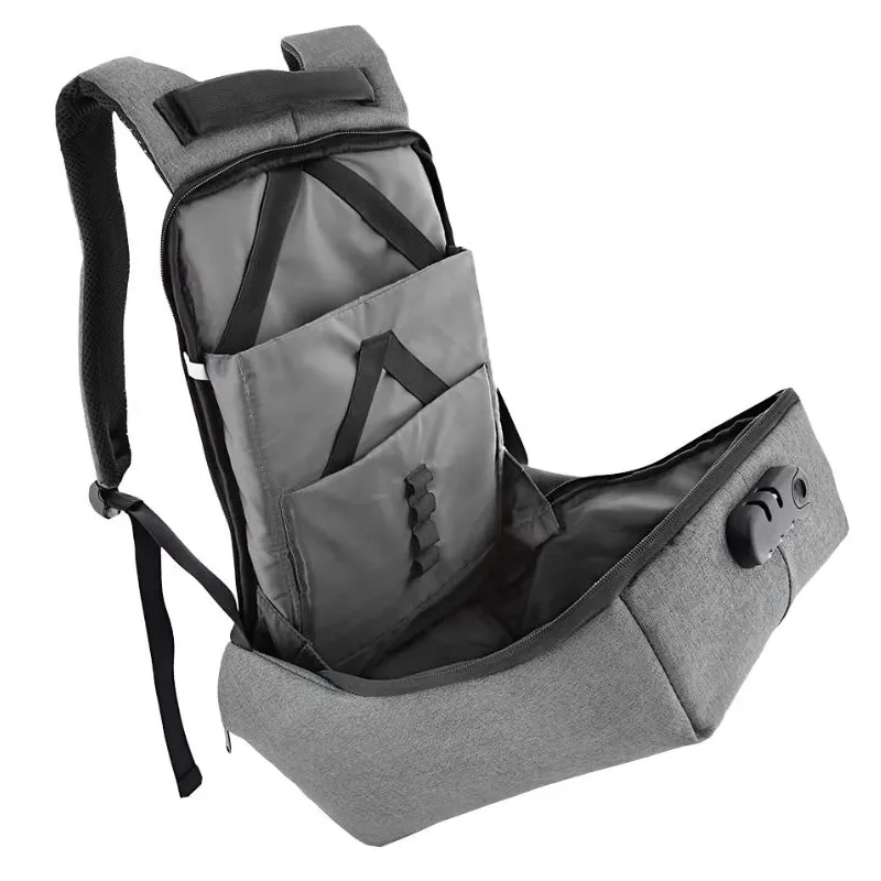 Tellur 15.6 Notebook Backpack Antitheft V2, USB Port, Gray