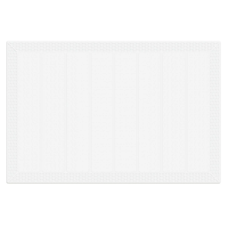 vidaXL Dārza ēdamgalds 5 pcs Balts Polt rattan