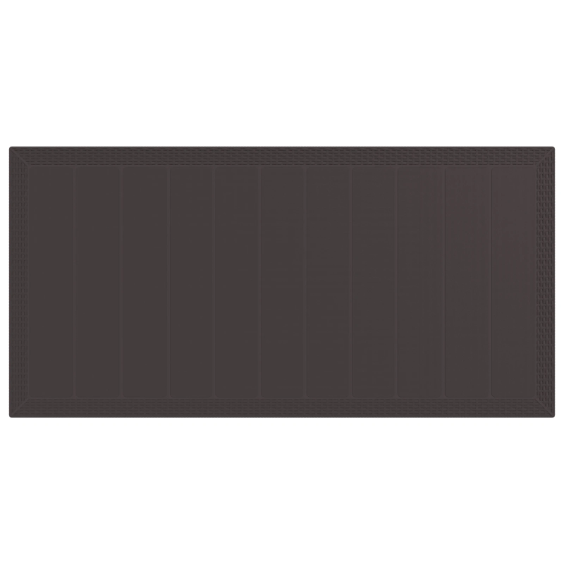 vidaXL Dārza ēdamgalds 7 pcs Brūna Polipropilēns