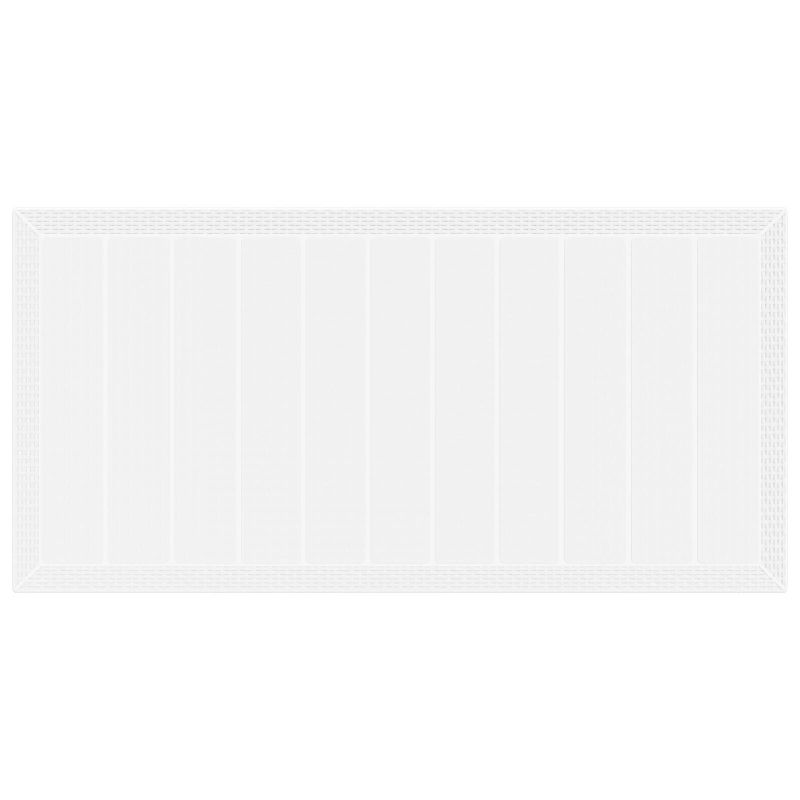 vidaXL Dārza ēdamgalds 7 pcs Balts Polt rattan