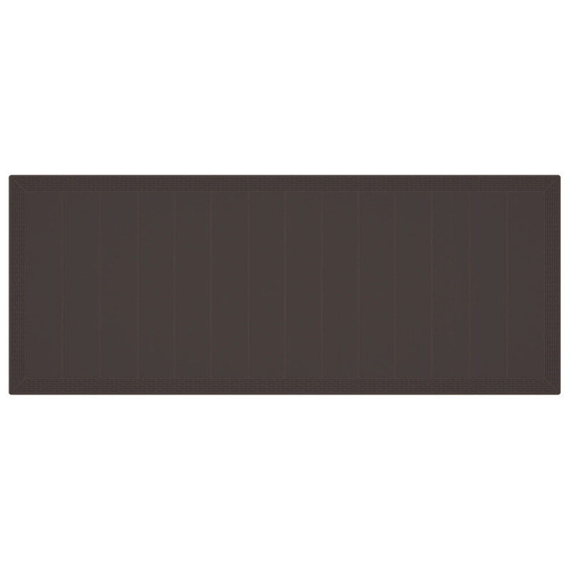 vidaXL Dārza ēdamgalds 9 pcs Brūna Polt rattan