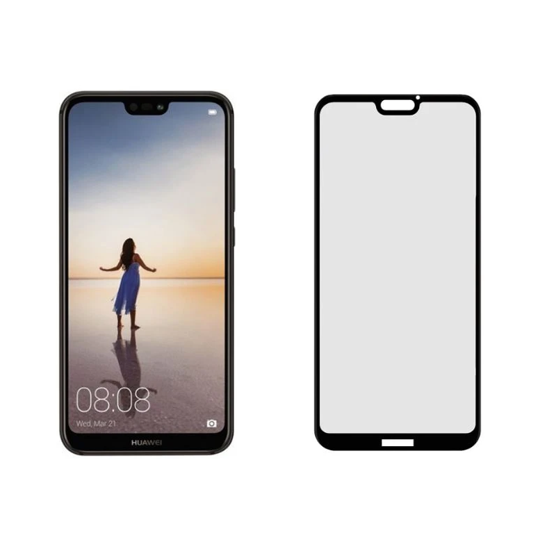 Tellur Tempered Glass 3D Case Friendly Full Glue for Huawei P20 Lite black